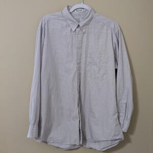 Vintage Yves Saint Laurent YSL Striped/Checkered Button Down 90s Style Cyber Y2K